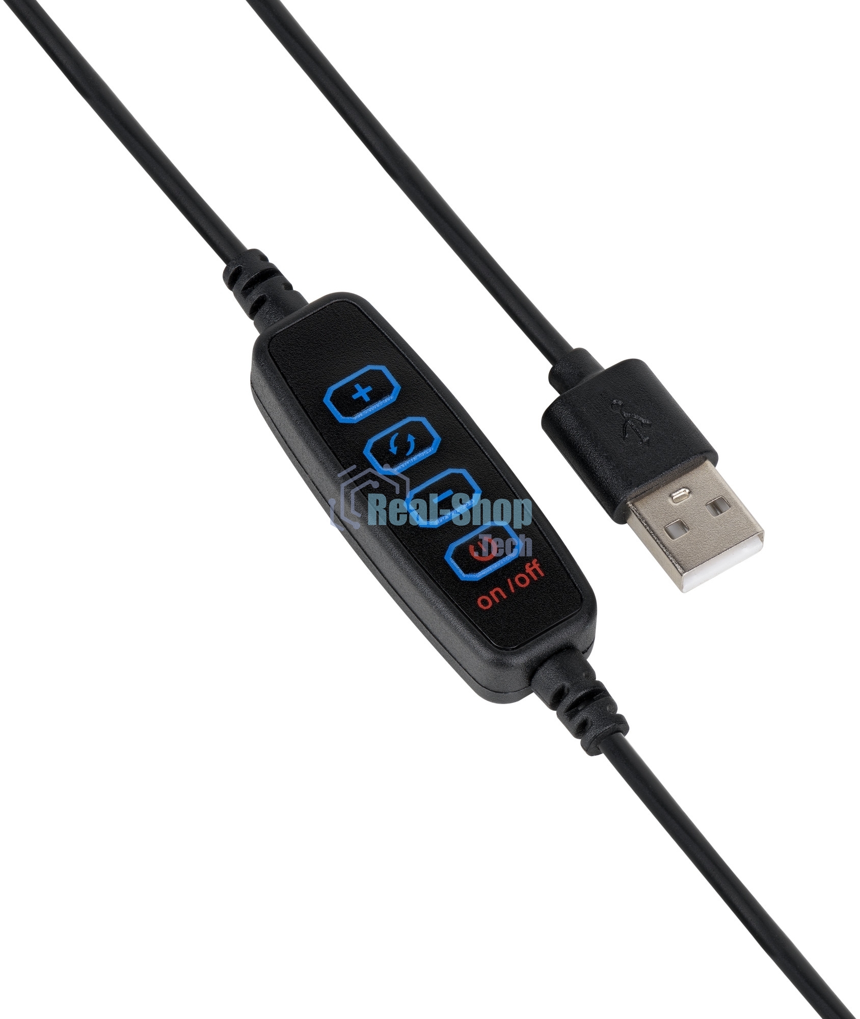Светильник кольцевой Gauss 14W 700lm 3000-6500K 5V USB IP20 260x23мм черный дим пульт LED