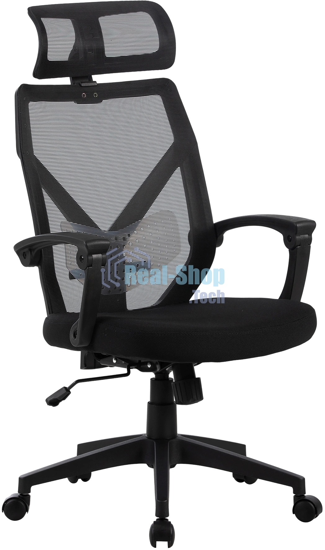 Кресло компьютерное Cactus CS-MC414-BK черный, сетка/ткань