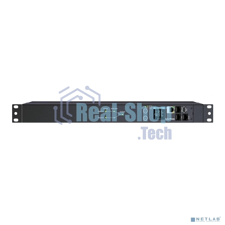 Блок распределения питания ATS CyberPower 1U type, 16Amp, plug IEC 320 C20, (8) IEC 320 C13 (2) IEC 320 C19