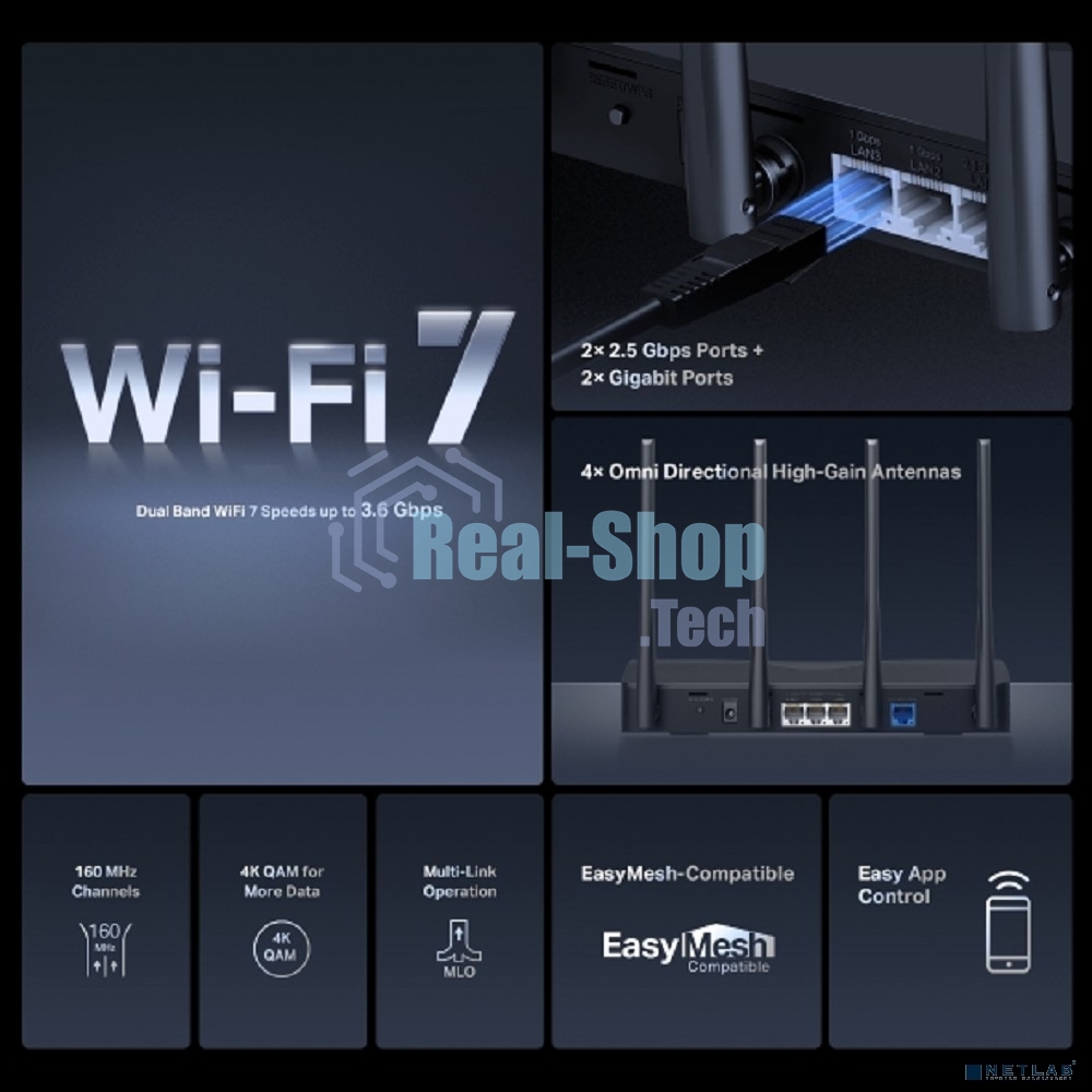 Двухдиапазонный маршрутизатор Wi-Fi Mercusys MR27BE