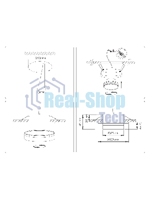 Светильник Ambrella light TN6708 BK черный IP44 GX53 max 15W D105*45