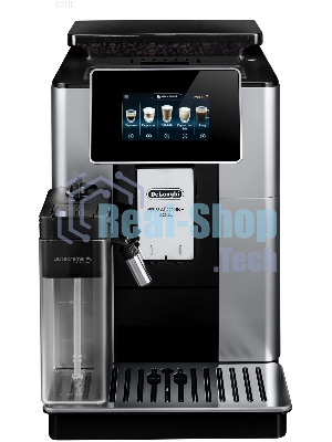 Кофемашина автоматическая DeLonghi ECAM610.55.SB черный/серебристый, исп. кофе - молотый/зерновой, 2.2 л, 1450 Вт, 19 Бар