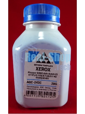 Тонер Xerox Phaser 6000/6010/6015/6125/6128/6130/6140/6500/6505 Cyan, (фл.30г.) AQC фас. России