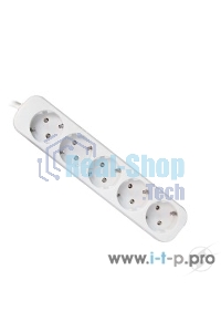 Удлинитель Defender E518 белый 1.8 м, 5 розеток 