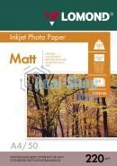 Фотобумага Lomond 0102144 A4/220г/м2/50л./белый матовое/матовое для струйной печати
