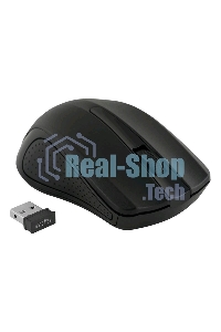 Мышь беспроводная Oklick 485MW черный, 1200 dpi, радиоканал, USB, кнопки - 3