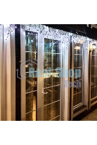 Гирлянда Neon-night Айсикл (бахрома) светодиодный, 4,8 х 0,6 м, черный провод, 230 В, диоды белые, 176 LED
