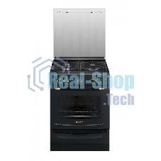 Плита газовая Gefest ПГ 6100-02 0187 черный, конфорок 4 шт, духовка 52 л, 60 см x 85 см x 60 см