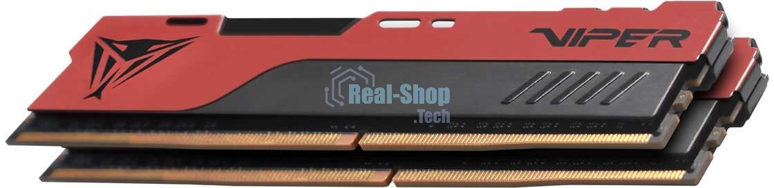 Оперативная память Patriot Viper Elite II, DDR4, 32GB (2x16 GB), 3200 MHz, CL18, DIMM, радиатор, красный, черный