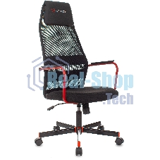 Кресло игровое Zombie ONE черный TW-01 3C11 сетка/ткань с подголов. крестовина металл