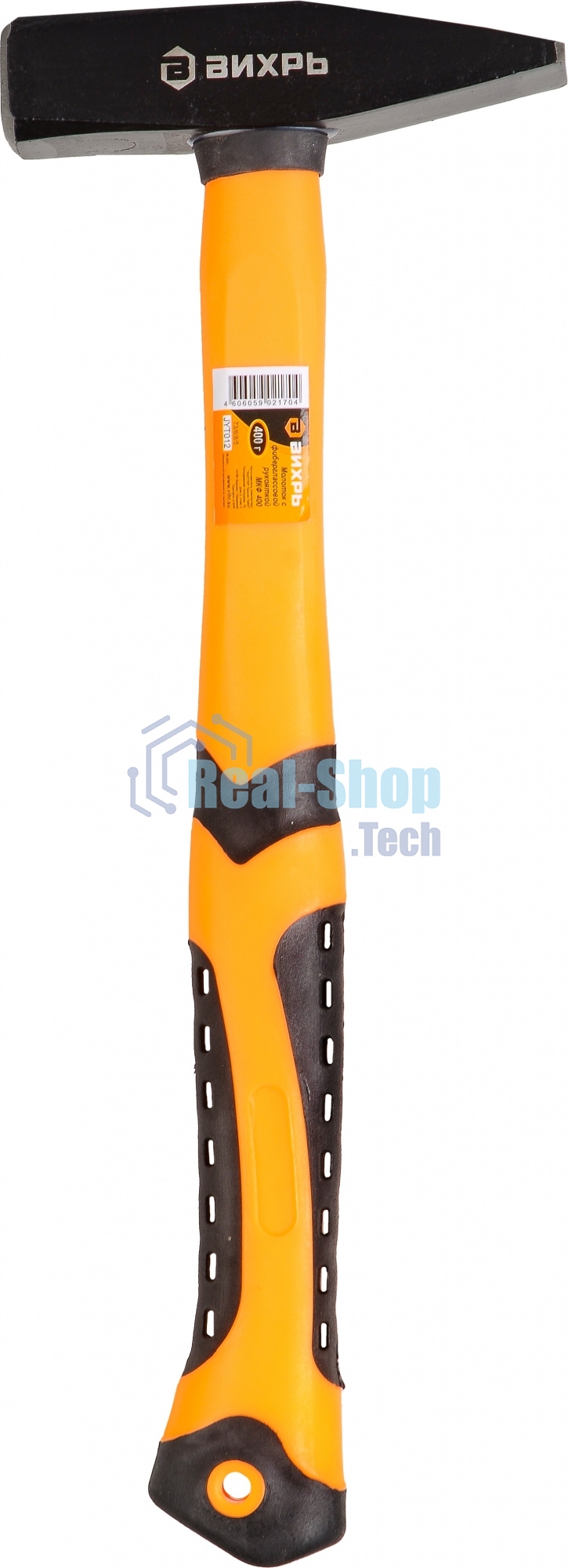 Молоток 400гр. Квадратный боек, фиберглассовая двухкомпонентная ручка