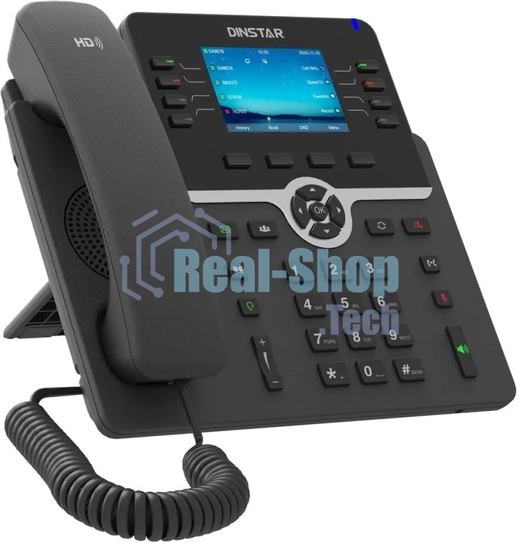 Телефон IP Dinstar C64GP черный