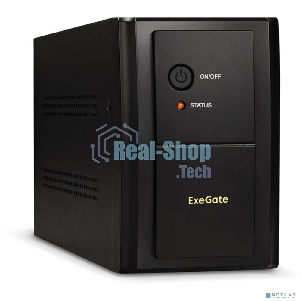 Источник бесперебойного питания ExeGate SpecialPro UNB-2200.LED.AVR.1SH.2C13.RJ.USB / 2200 ВА / 1300 Вт / 2 x IEC 320 C13, 1 x CEE 7 (евророзетка)
