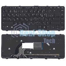 Клавиатура для HP ProBook 430 G2 черная с рамкой с подсветкой