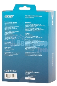 Мышь проводная Acer OMW150 черный, 4800 dpi, USB, кнопки - 8