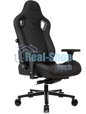 Кресло Knight Craft черный, экокожа, 120 кг, механизм качания