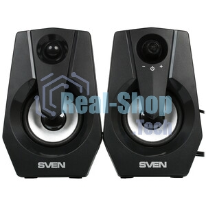 Акустическая система SVEN 370 2.0 черные (2x2W, USB, RGb подсветка)