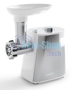 Мясорубка электрическая Candy CG-200 белый, 2000 Вт, 2.3 кг/мин, реверс, защита от перегрузки, насадки - 5