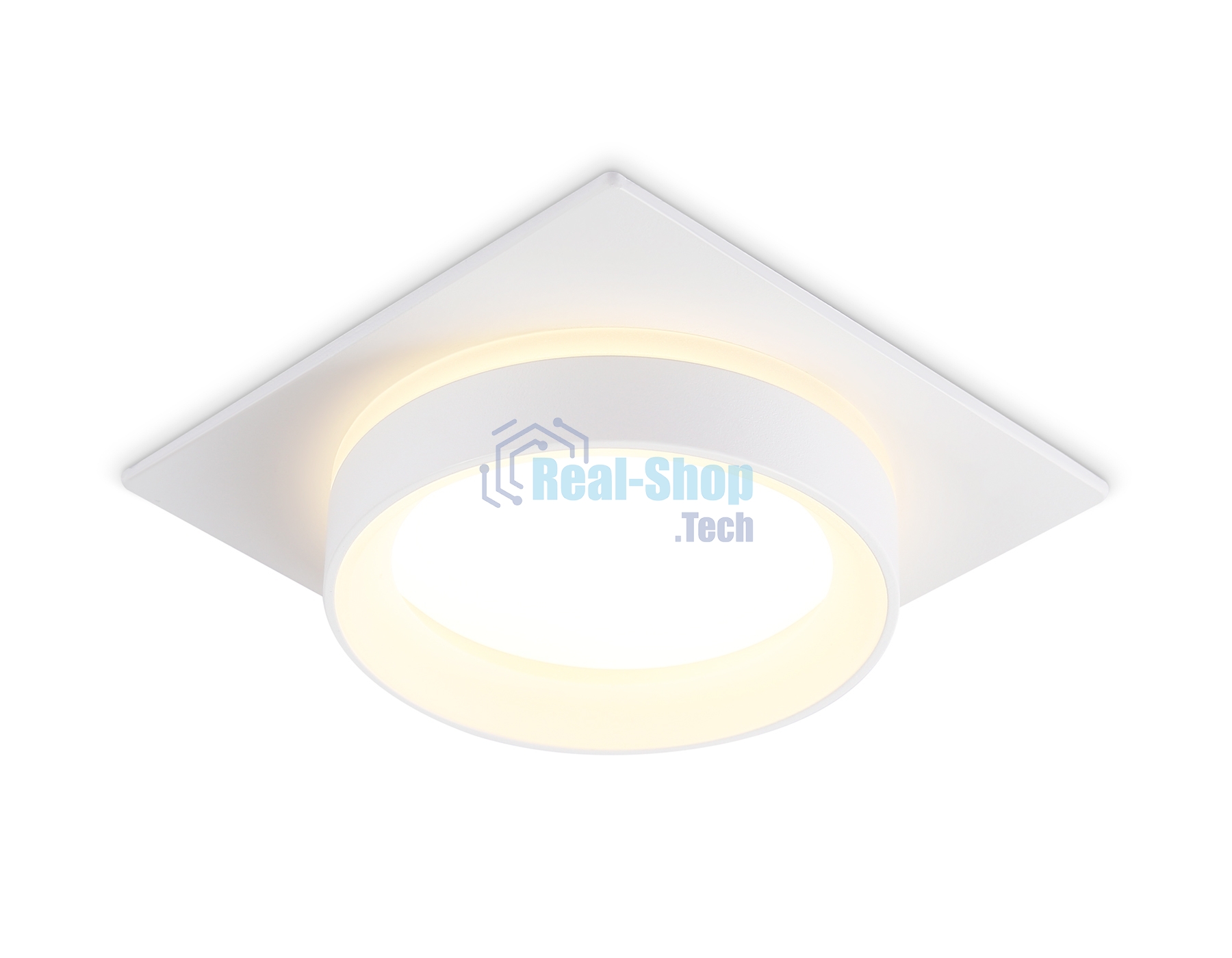 Светильник Ambrella light TN6709 WH белый IP44 GX53 max 15W 105*105*45