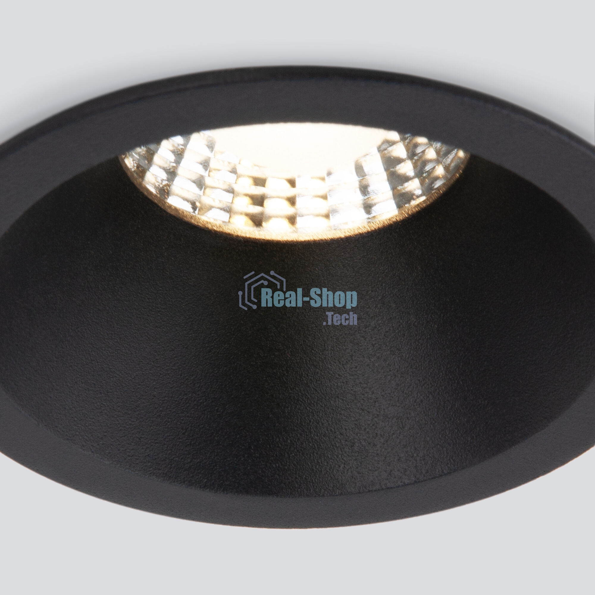 Встраиваемый светодиодный светильник 15266/LED 7W 3000K BK черный