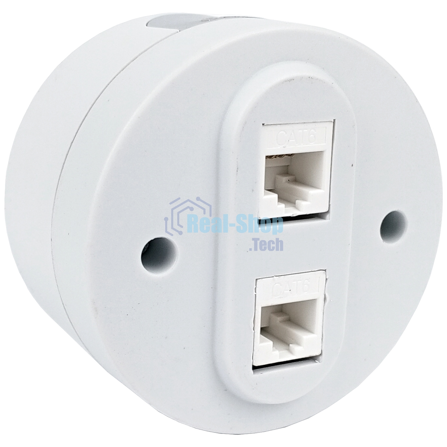 Ovivo Розетка комп. 2-местн. (RJ45 CAT6), ИксВан (xONE), белый, 406-010000-230