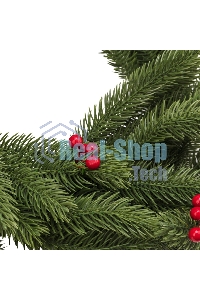 Еловый венок с ягодами Neon-night Ø 45 см, литой