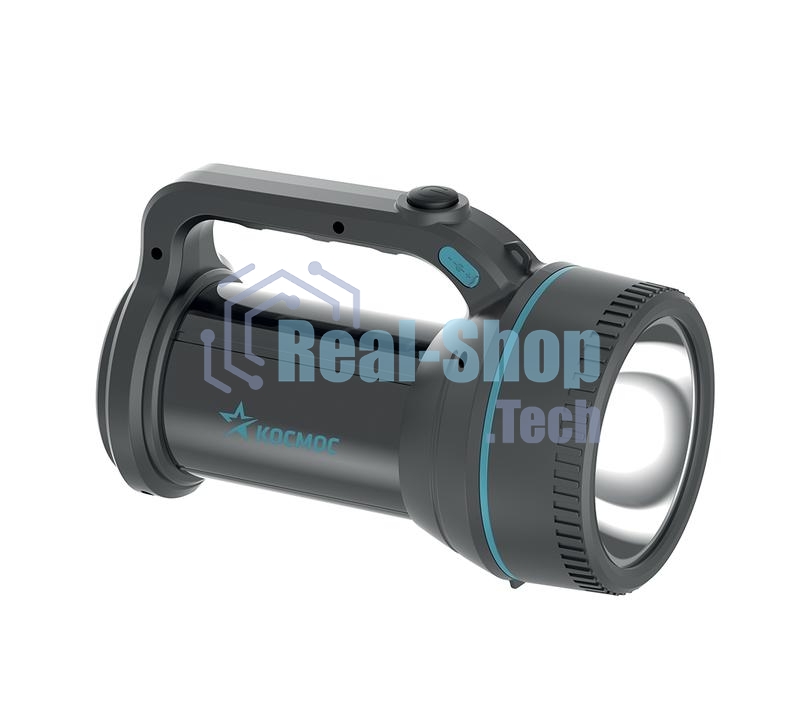 Фонарь-прожектор светодиодный Космос 7Вт 3600 мАч 2 режима работы аккум. литий супер яркий экономный время работы до 24ч