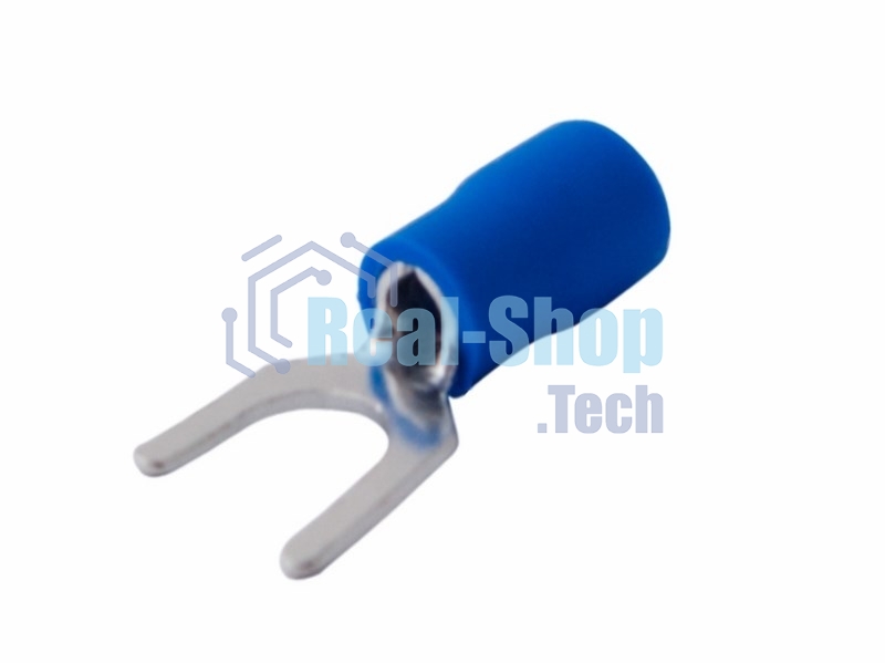 Наконечник вилочный изолированный Rexant 6.5 мм 1.5-2.5 мм² (НВи 2.5-6/НВи 2-6) синий