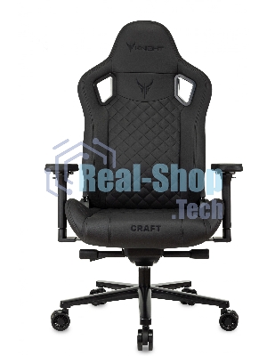 Кресло Knight Craft черный, экокожа, 120 кг, механизм качания