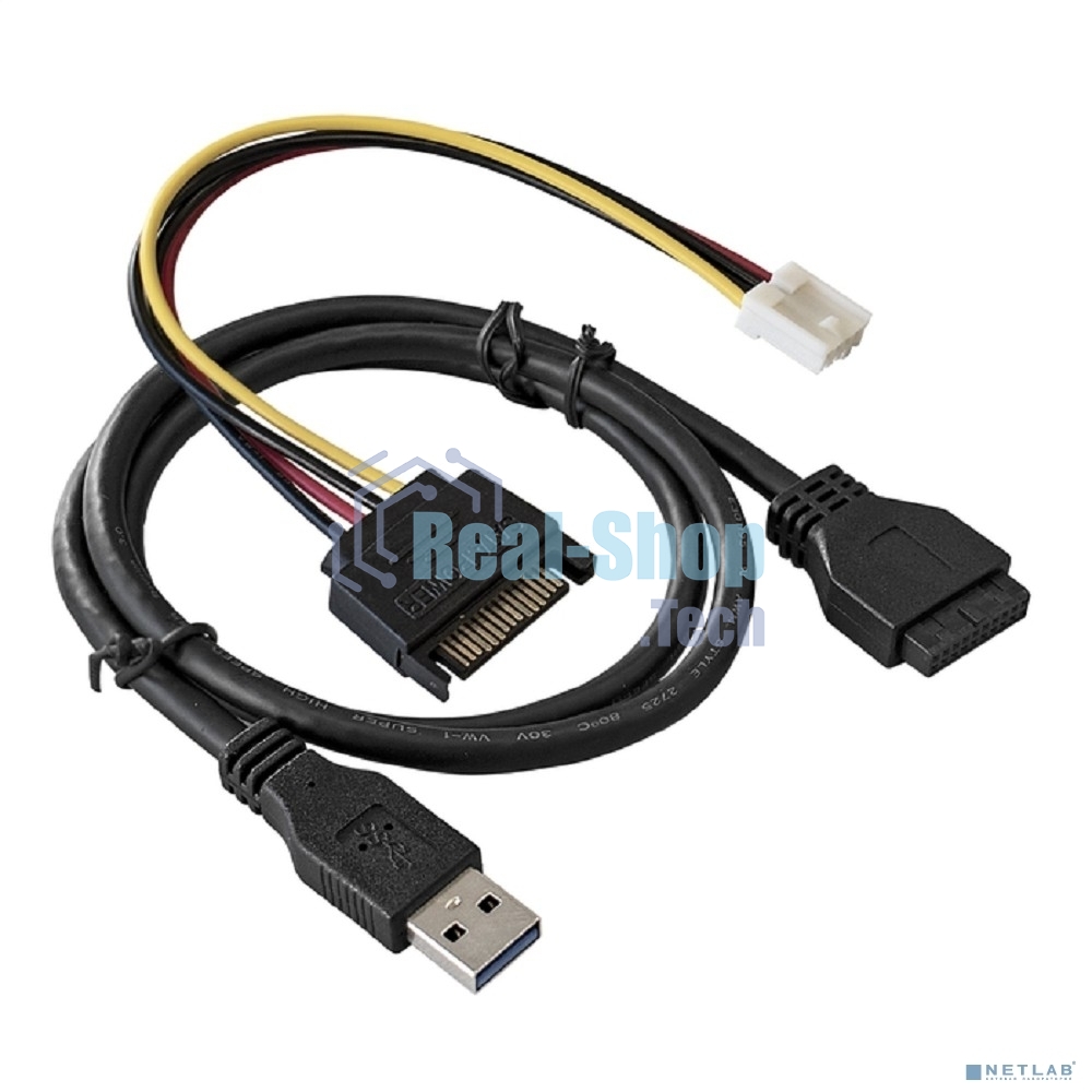 Планка USB на переднюю панель ExeGate EX289290RUS U5H-625, 5,25