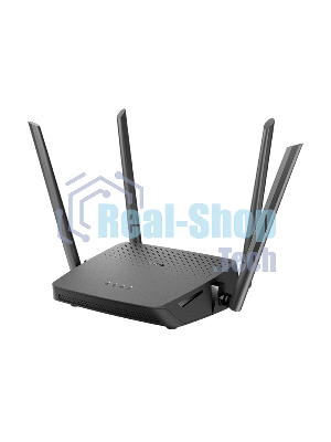 Роутер беспроводной D-Link DIR-825/RU/R7 (DIR-825/RU/R7A) AC1200 10/100/1000BASE-T черный
