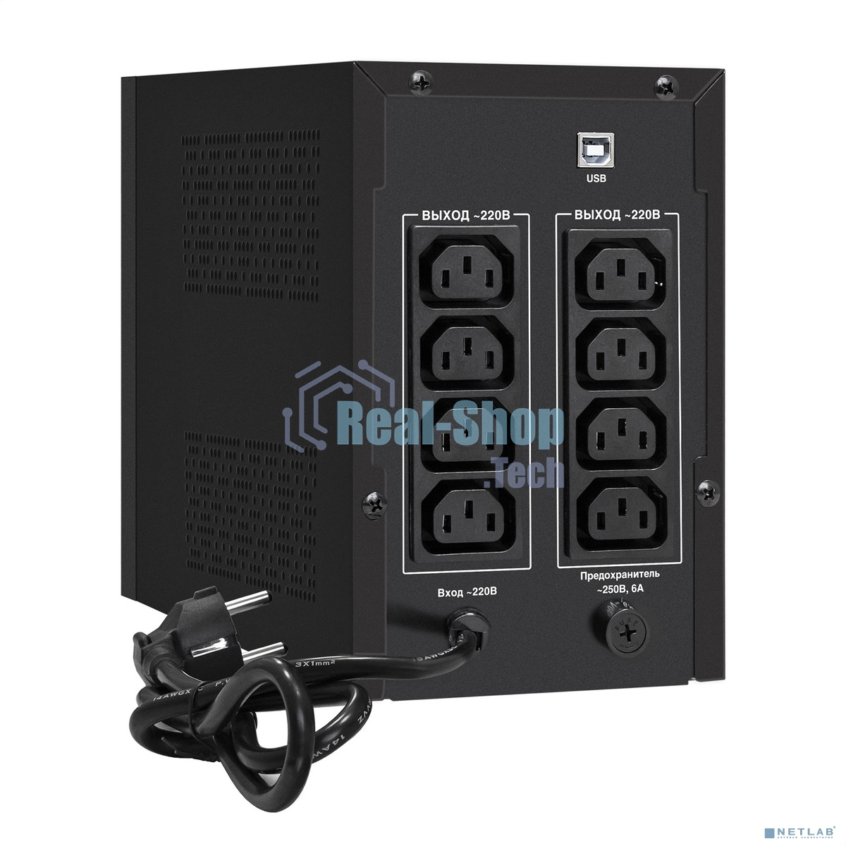 Источник бесперебойного питания ExeGate EP285500RUS SpecialPro Smart LLB-1500.LCD.AVR.C13.RJ.USB 1500VA/950W, LCD, AVR, 6*IEC-C13, RJ45/11, USB, черный