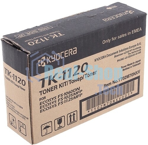 Картридж лазерный Kyocera TK-1120 (1T02M70NX0/1T02M70NXV/1T02M70NX1) черный для FS-1060DN/1025MFP/1125MFP 3000 стр.