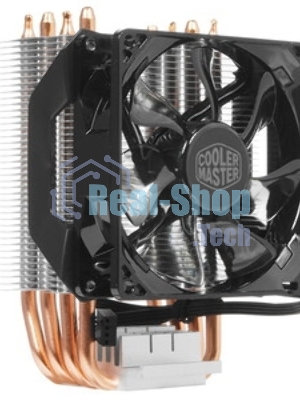 Устройство охлаждения(кулер) Cooler Master Hyper 411 Nano Soc-AM5/AM4/1200/1700/1851 черный 4-pin 30.04dB Al+Cu 180W Ret (RR-H410-25PK-R1)