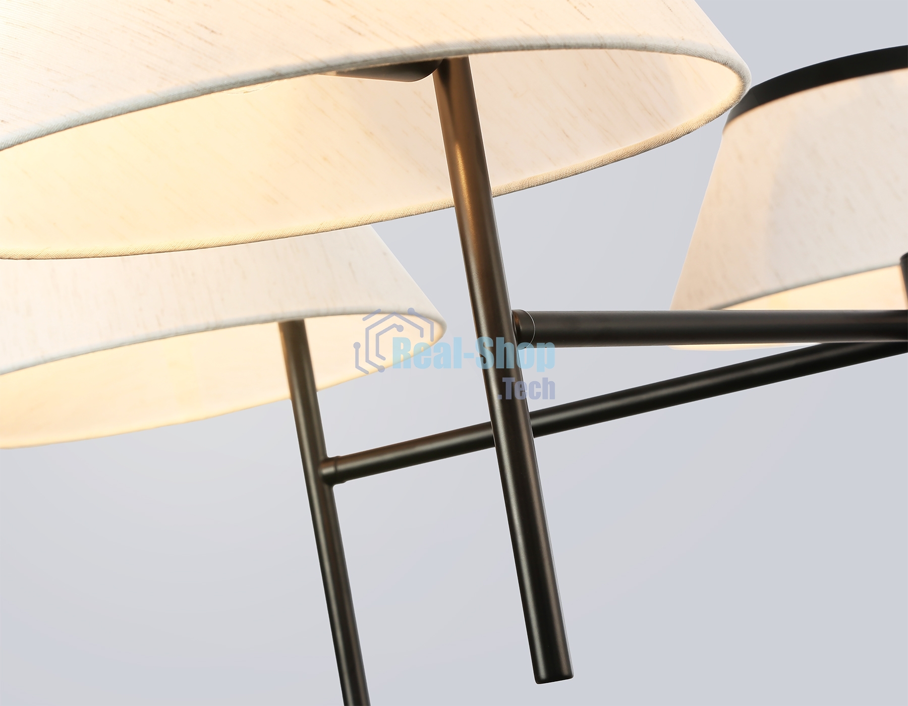 Люстра Ambrella light LH72453/5 BK/WH черный/белый Е14/5 max 40W D1000*290-1080