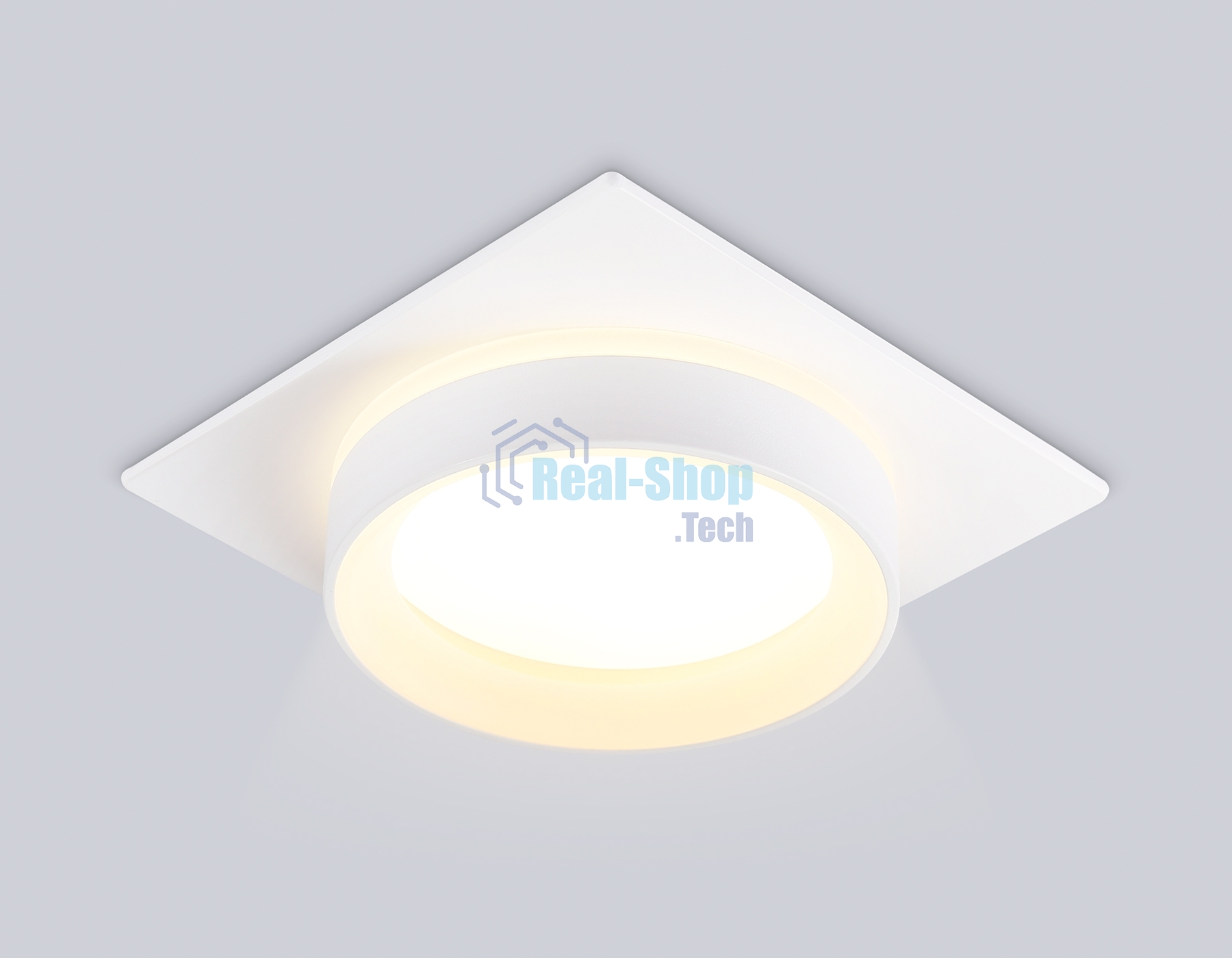 Светильник Ambrella light TN6709 WH белый IP44 GX53 max 15W 105*105*45