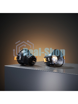 Встраиваемый светодиодный светильник 15266/LED 7W 3000K BK черный