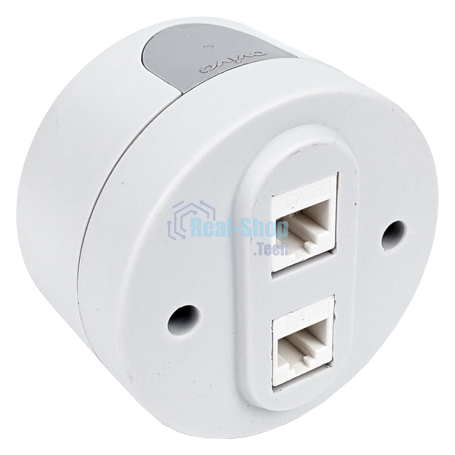 Ovivo Розетка комп. 2-местн. (RJ45 CAT6), ИксВан (xONE), белый, 406-010000-230