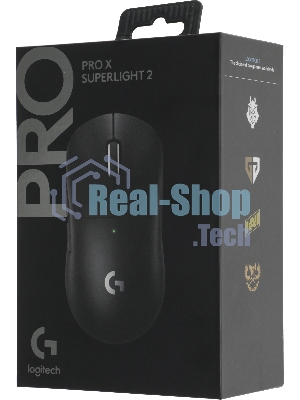 Мышь беспроводная Logitech G PRO X SUPERLIGHT 2 черный, 32000 dpi, радиоканал, USB, кнопки - 5
