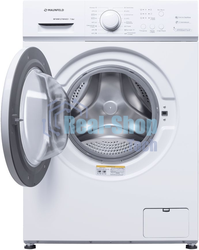 Стиральная машина Maunfeld MFWM127WH051 белый, загрузка фронтальная 7 кг, 1200 об/мин., класс: А+++