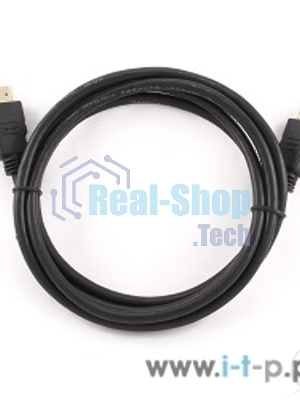 Кабель Cablexpert HDMI CC-HDMI4L-1M, 19M/19M, v2.0, серия Light, позол.разъемы, экран, 1м, черный, пакет
