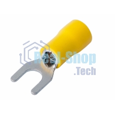 Наконечник вилочный изолированный Rexant 5.3 мм 4-6 мм² (НВи 6.0-5/НВи 5,5-5) желтый