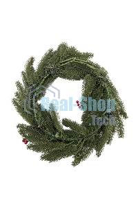 Еловый венок с ягодами Neon-night Ø 45 см, литой