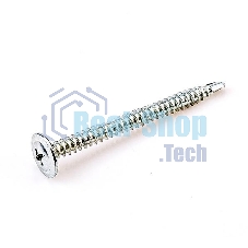 Саморез 4.2х13 металл-металл с прессшайбой сверло цинк (уп.1000шт) коробка СТРОЙМЕТИЗ ММ4213СЦ1