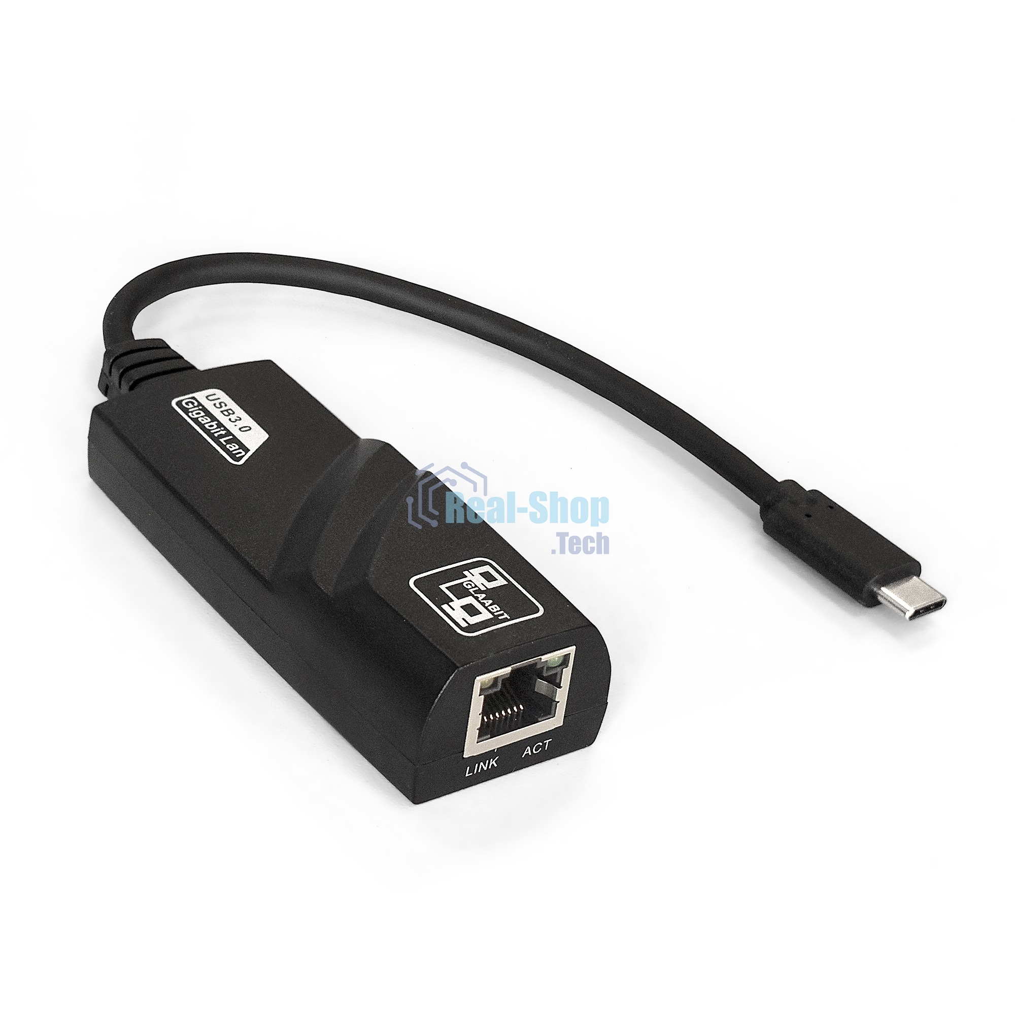 Кабель-адаптер ExeGate EXE-730-45 (USB3.0 Type-C --> UTP 1000Mbps, RLT8153)