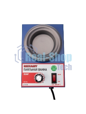 Паяльная ванна Rexant, модель R80F, 250 Вт, ø 80 мм, 200-480 °C, бессвинцовая