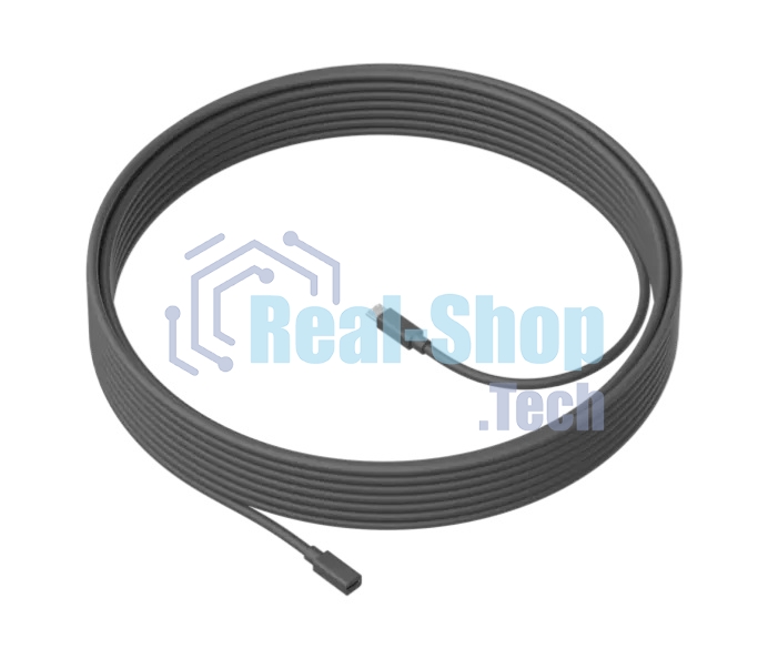 Кабель LOGITECH MeetUp 10m Mic Cable - графитовый - WW - MEETUP 10M MIC CABLE