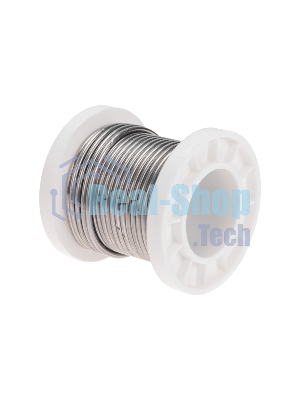 Припой с канифолью Rexant ПОС-61, 100г, Ø2мм, (олово 61%, свинец 39%), катушка