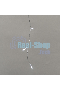 Гирлянда светодиодная Neon-night Айсикл (бахрома) 25х0,6м, c эффектом мерцания, прозрачный провод, IP44, 230В, диоды БЕЛЫЕ, 588 LED