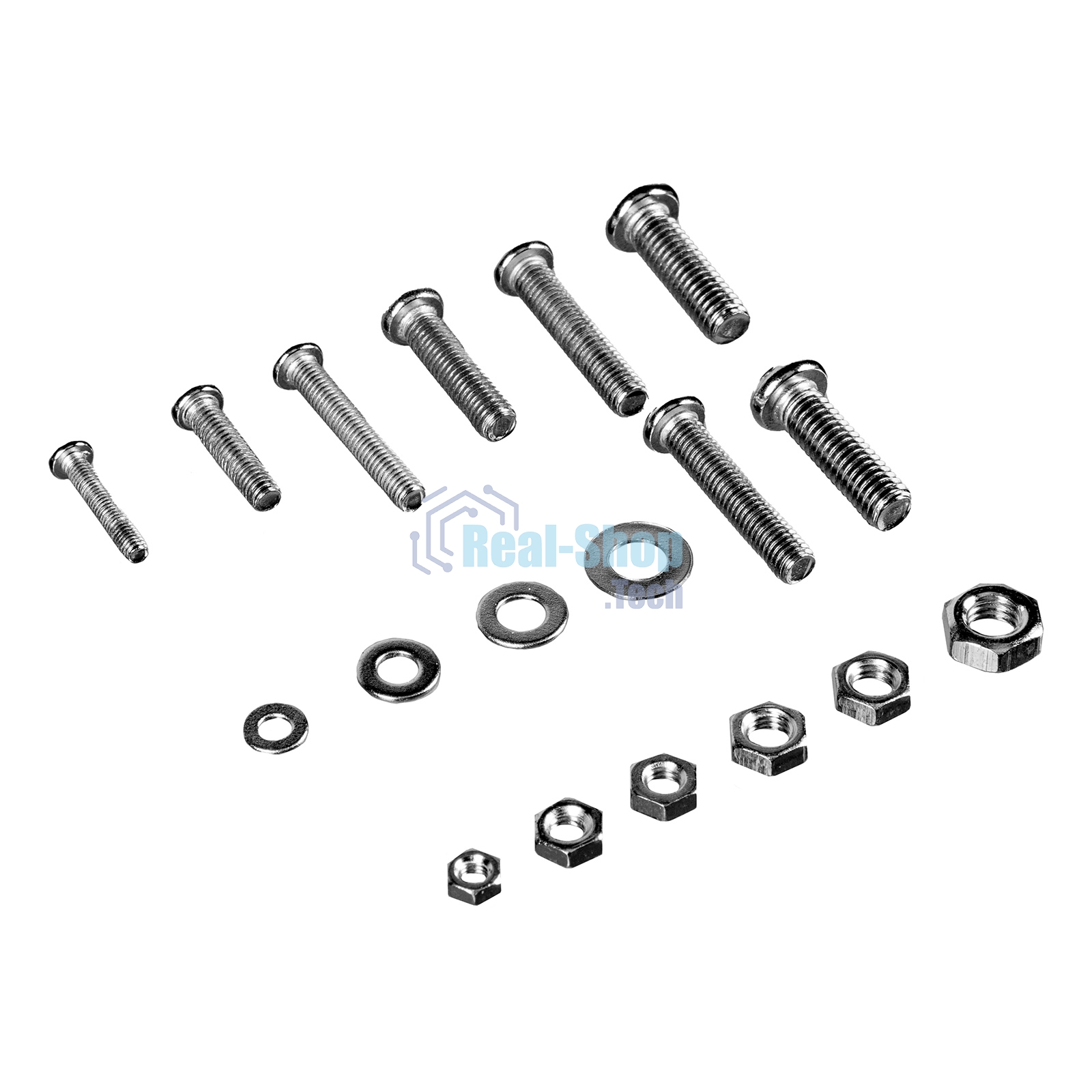 Набор винтов Сибртех, гаек, шайб, 420 предметов